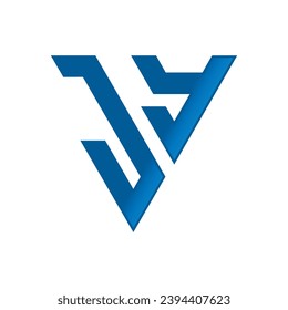Letter JY Triangle Logo Design