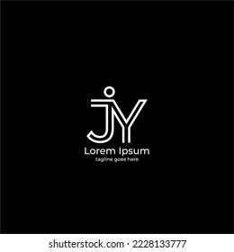 Letter JY or YJ Letter Mark logo inspiration Royalty free