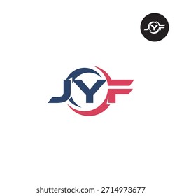 Letra JYF Logo Initial Monogram Lettermark Acrónimo