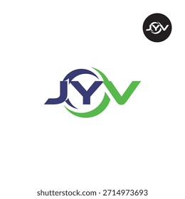 Letra JYV Logo Initial Monogram Lettermark Acrónimo