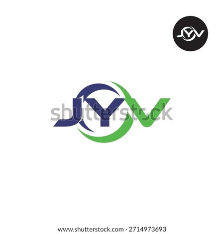 Letter JYV Logo Initial Monogram Lettermark Acronym
