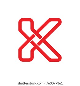 letter k 3d infinity design logo vector