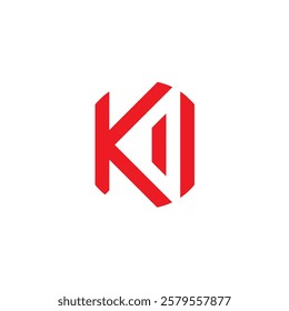 Letter K abstract company logo icon