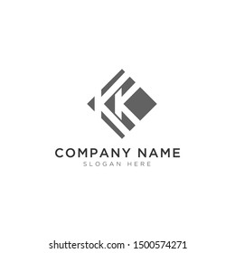 Letter K & K abstract Logo Template Design Vector, Emblem, Design Concept, Creative Symbol, Icon, suitable for law firms