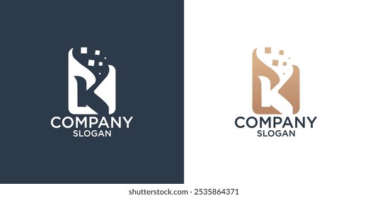 letra k abstrata monograma logotipo design vetor