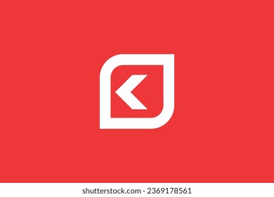 Letter K arrow or k expand arrow trendy vector logo design