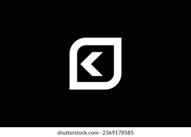 Letter K arrow or k expand arrow trendy vector logo design