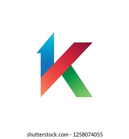 Letter K Arrow Logo Vector