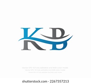 Letter K B Linked Logo