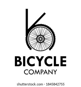 Letter k with bicycle wheel logo template illustration. suiatble for bicycle business