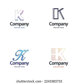 Letter K Big Logo Pack Design Creative Modern logos design for your business