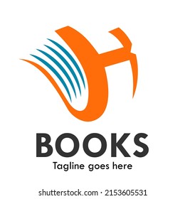 Buchstabe k mit Logo-Vorlage für Bücher