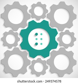 Letter K in Braille the mechanism