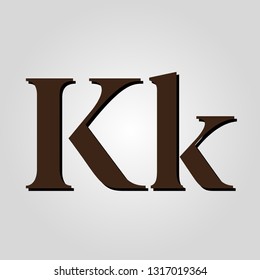 letter K brown