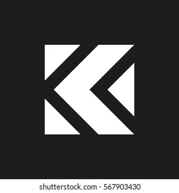 Letter K business logo template. Vector icon. Minimal logo design