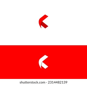Letter K, C logo icon design template elements.