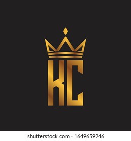 ilustración vectorial del logotipo de letra K y C