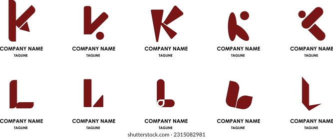 Letter K with Check Mark. Graphic symbol for the election campaign. Vote sign with letter K. 