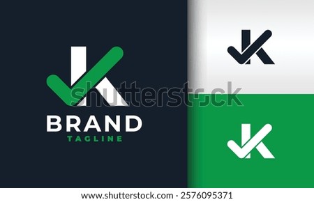 letter K check mark logo