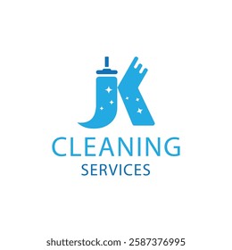 Letter K Cleaning Service Logo Design