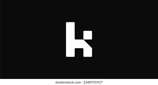 letter K concept, typography logo concept, monogram logo and initials letter logo, modern and simple