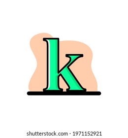 Letter K Conceptual Vector Illustration Design Icon eps10