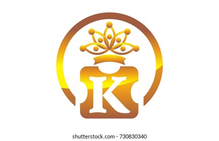 Letter K Crown 