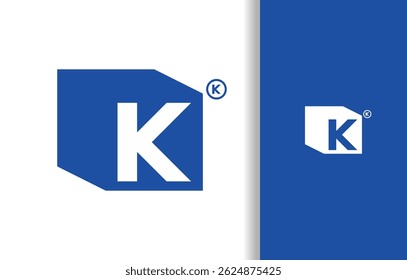 LETTER K WITH CUBE LOGO | SIMPLE LOGO FOR BRAND