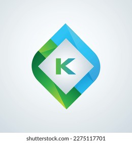 letra k corte vector logo diseño plantilla de bitcoin técnico