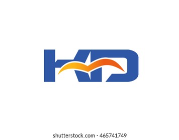 Letter K and D logo
