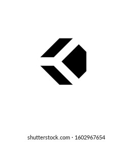 letter K D logo design vector template sign icon