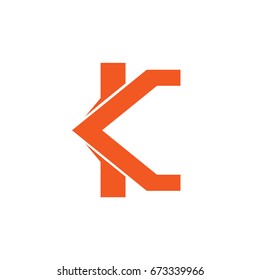 letter k design logo vector