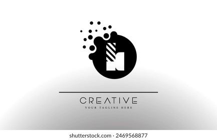 Letter K Dots Logo. K Letter Design Vector with Dots.