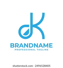 Letter K Droplet Logo, suitable for any business with K initial related to liquid