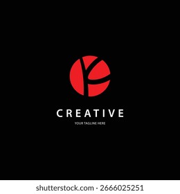 Letra K diseño dinámico del logotipo para su marca