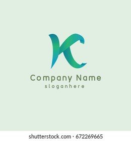 Letter K Element Logo Template