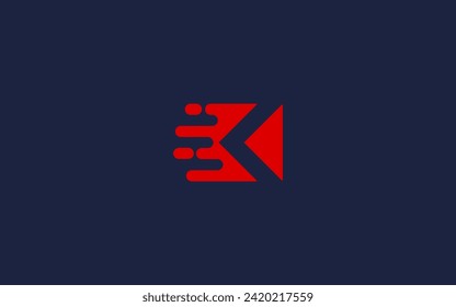 letter k fast logo icon design vector design template inspiration