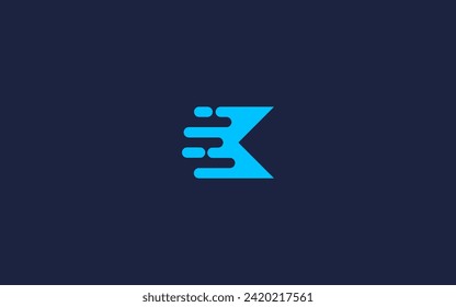 diseño de iconos de logotipo rápido de letra k inspiración de diseño vectorial