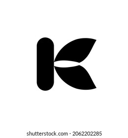 Letter K And Fish Fin Logo Vector For Business Professionals