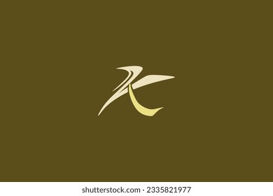 Letter K font logo design
