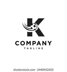 Letter K football logo icon vector template.eps