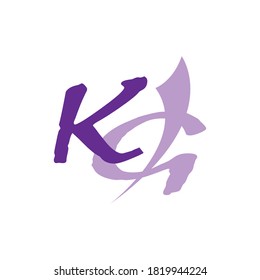 Letter k g icon vector design illustration