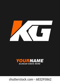 Letter K G Logo Template Vector