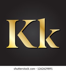 letter K gold