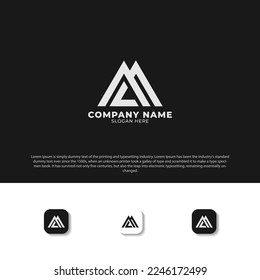 letter k h initial logo monogram concept vector template