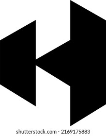 letter k and h shape of the building  Icon Logo Design Element sign vector illustration creative design symbol