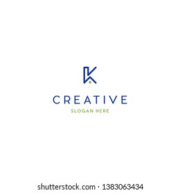 Letter K House Creative Vector Logo Design