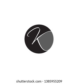 letter K icon logo design. abstract astronaut helmet.