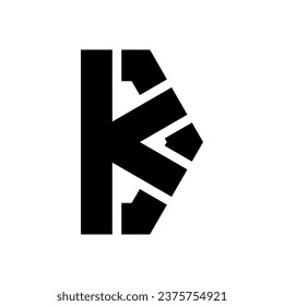 letter k icon logo design vector