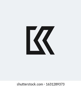 Letter K initial bold logo.eps